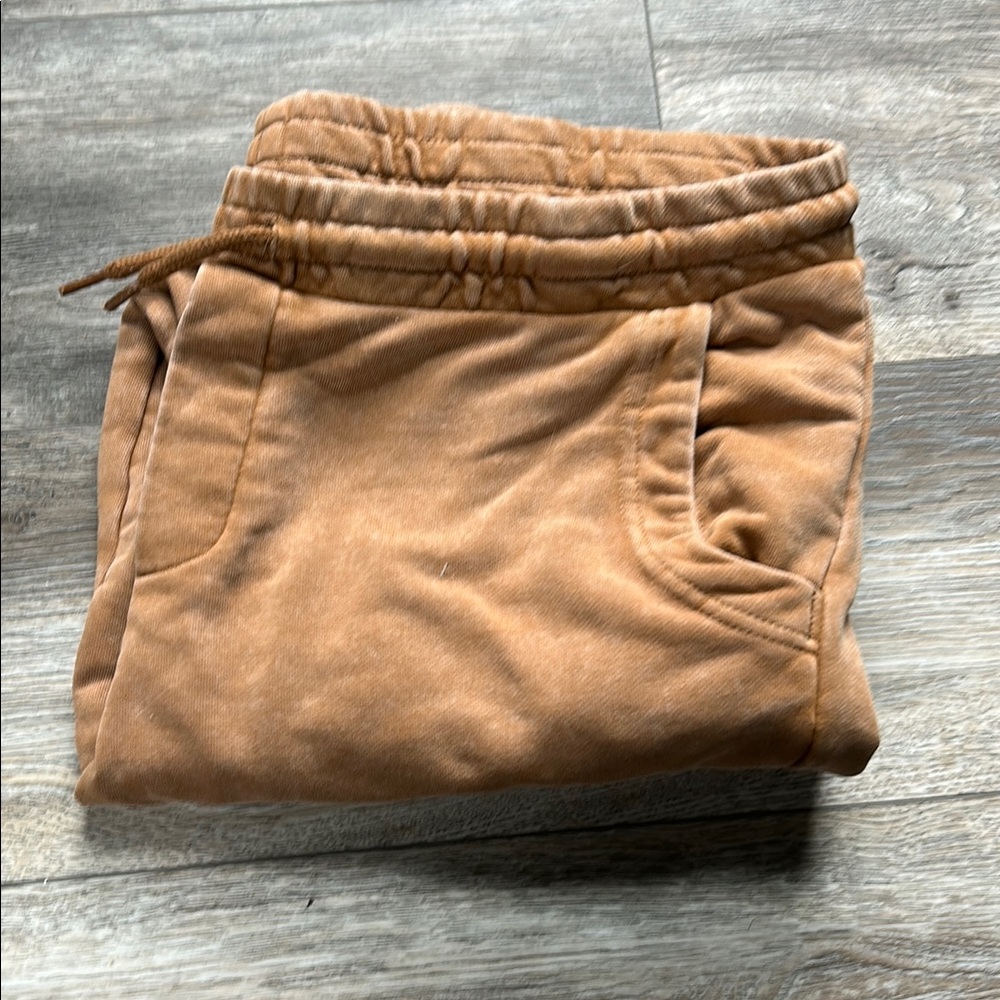 Wonder Nation Tan Sweatpants with Elastic Waistband